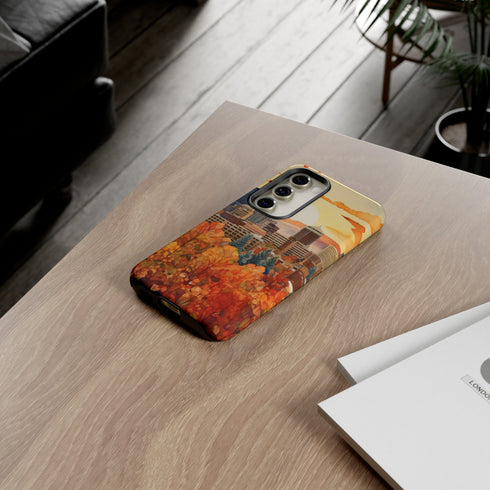 An Urban Autumn Overlook - Impact Resistant Phone Case
